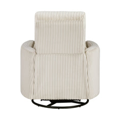 Traverse Beige Swivel Glider Reclining Chair - Ornate Home