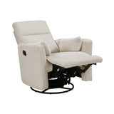 Traverse Beige Swivel Glider Reclining Chair - Ornate Home