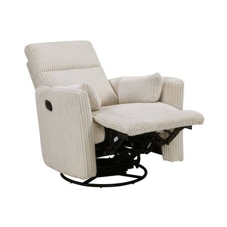 Traverse Beige Swivel Glider Reclining Chair - Ornate Home