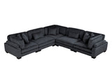 Traverse Black 5-Piece Modular Sectional - Ornate Home