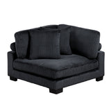Traverse Black 5-Piece Modular Sectional - Ornate Home