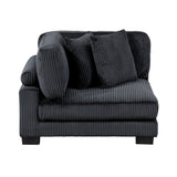 Traverse Black 5-Piece Modular Sectional - Ornate Home