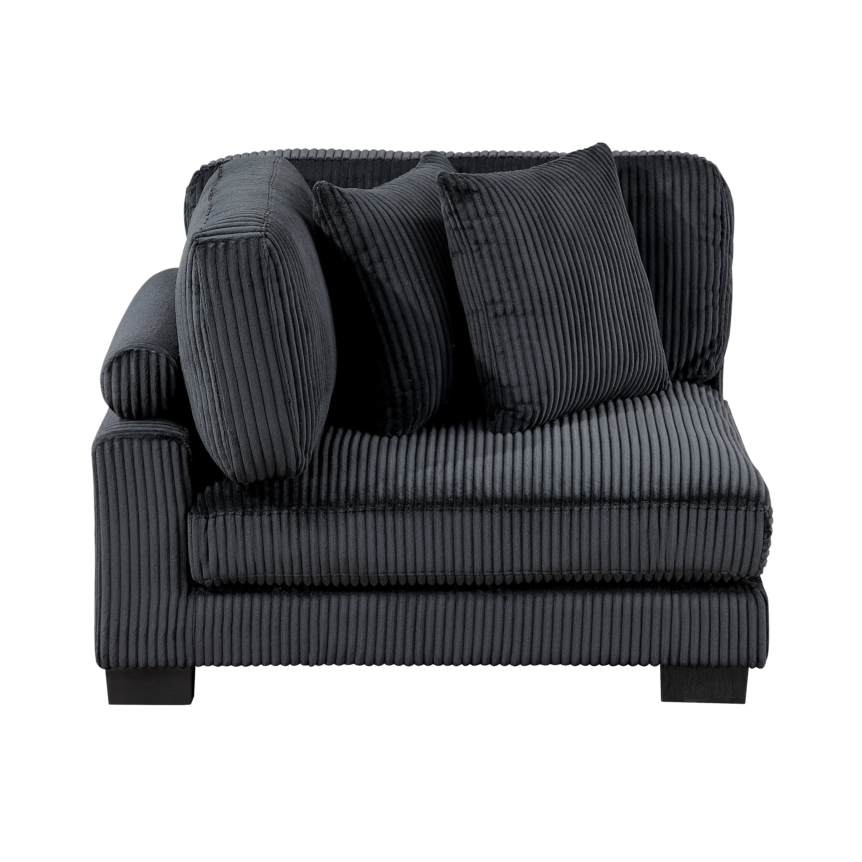 Traverse Black 5-Piece Modular Sectional - Ornate Home