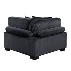 Traverse Black 5-Piece Modular Sectional - Ornate Home