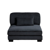 Traverse Black 5-Piece Modular Sectional - Ornate Home