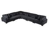 Traverse Black 6-Piece Modular Sectional - Ornate Home