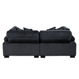Traverse Black Loveseat - Ornate Home