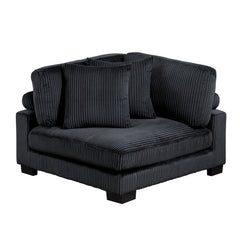 Traverse Black Loveseat - Ornate Home