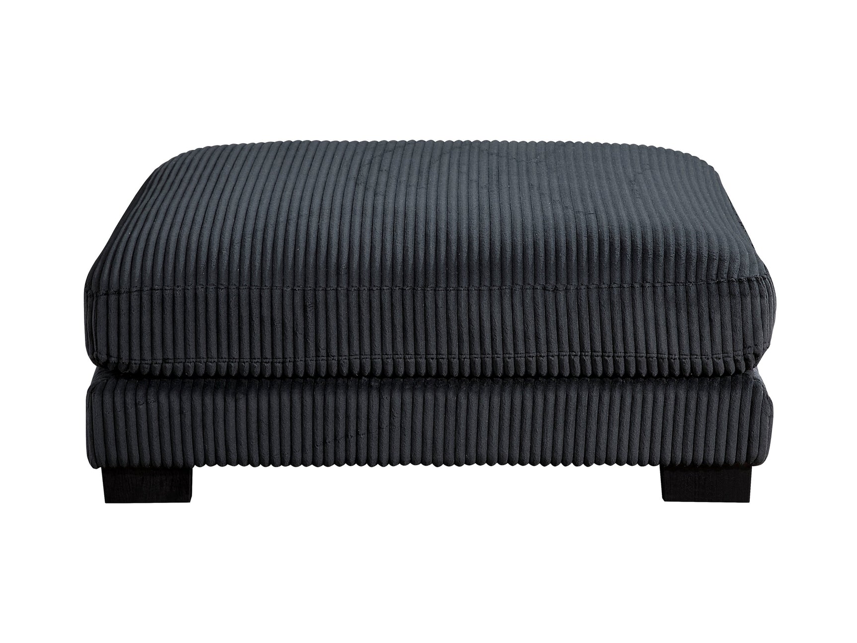 Traverse Black Ottoman - Ornate Home