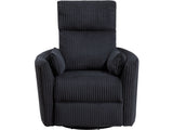 Traverse Black Swivel Glider Reclining Chair - Ornate Home