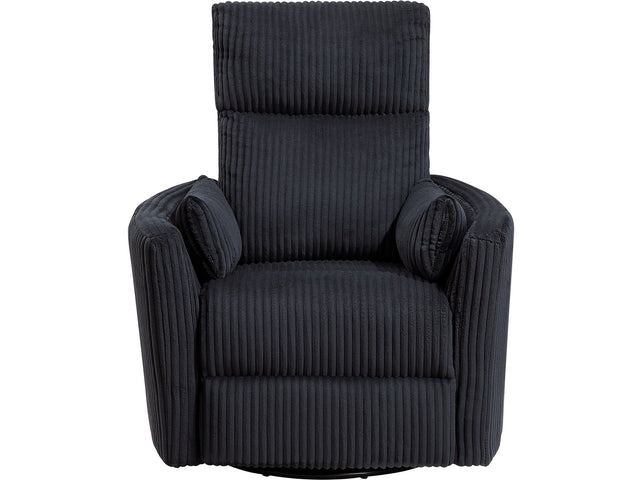 Traverse Black Swivel Glider Reclining Chair - Ornate Home