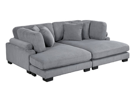 Traverse Gray 2-Piece Chaise Lounge - Ornate Home