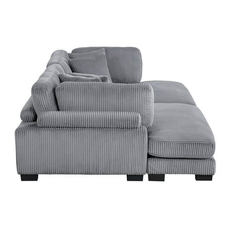 Traverse Gray 2-Piece Chaise Lounge - Ornate Home