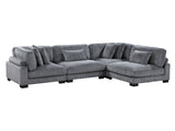 Traverse Gray 4-Piece Modular Sectional - Ornate Home