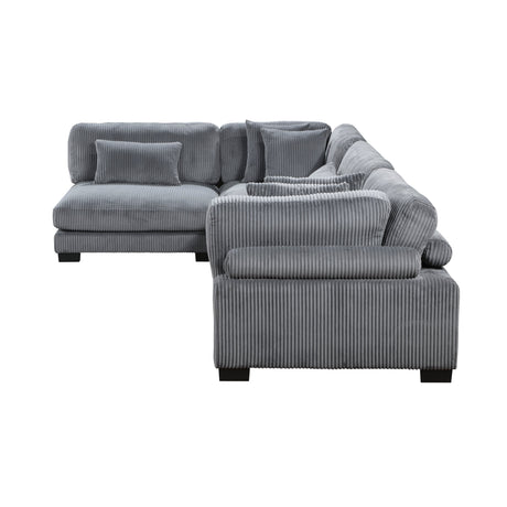 Traverse Gray 4-Piece Modular Sectional - Ornate Home