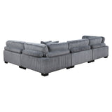 Traverse Gray 4-Piece Modular Sectional - Ornate Home
