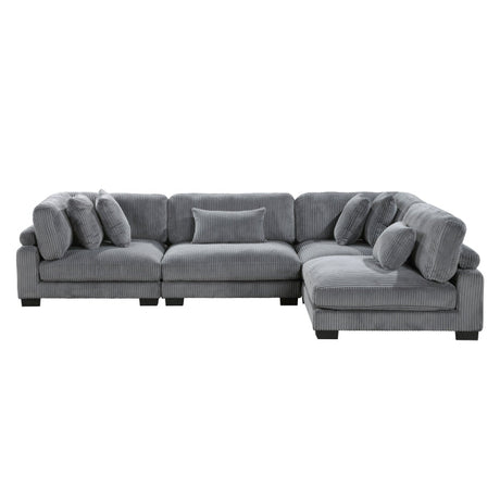 Traverse Gray 4-Piece Modular Sectional - Ornate Home