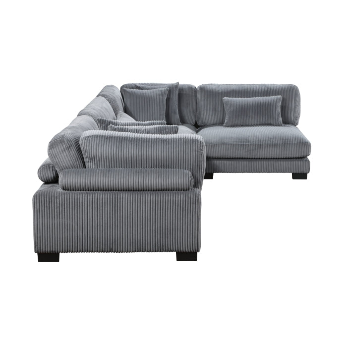 Traverse Gray 4-Piece Modular Sectional - Ornate Home