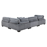 Traverse Gray 4-Piece Modular Sectional - Ornate Home