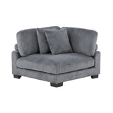 Traverse Gray 4-Piece Modular Sectional - Ornate Home