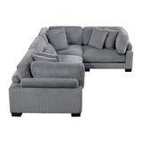 Traverse Gray 4-Piece Modular Sectional - Ornate Home