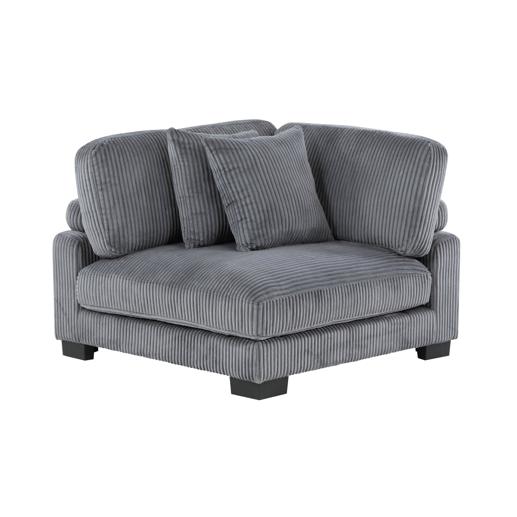 Traverse Gray 4-Piece Modular Sectional with Ottoman - Ornate Home