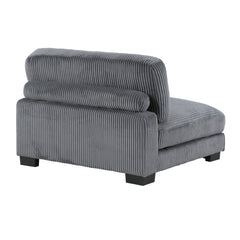 Traverse Gray 4-Piece Modular Sectional with Ottoman - Ornate Home
