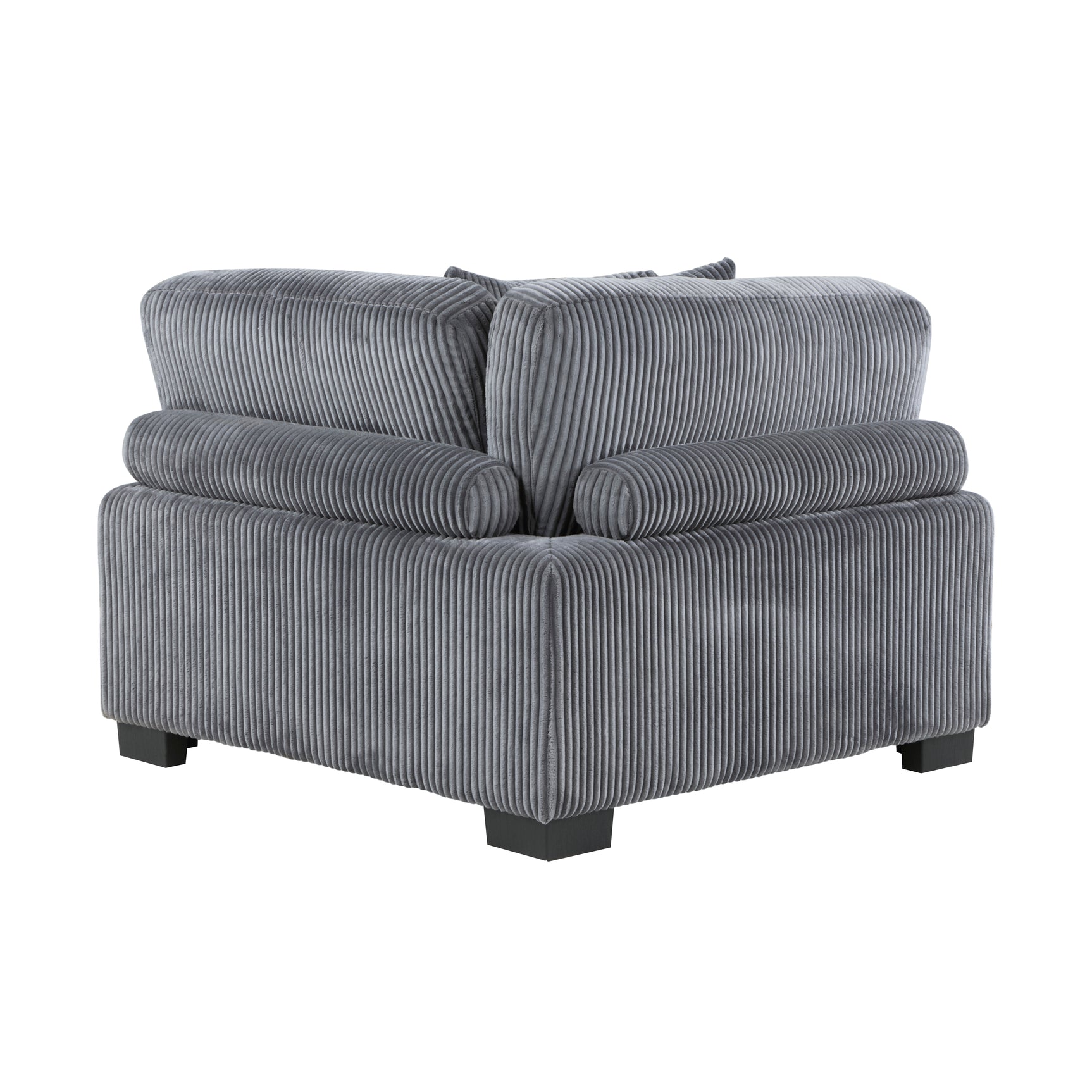 Traverse Gray 4-Piece Modular Sectional with Reversible Chaise and Ottoman - Ornate Home