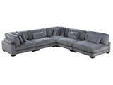Traverse Gray 5-Piece Modular Sectional - Ornate Home