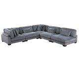 Traverse Gray 5-Piece Modular Sectional - Ornate Home
