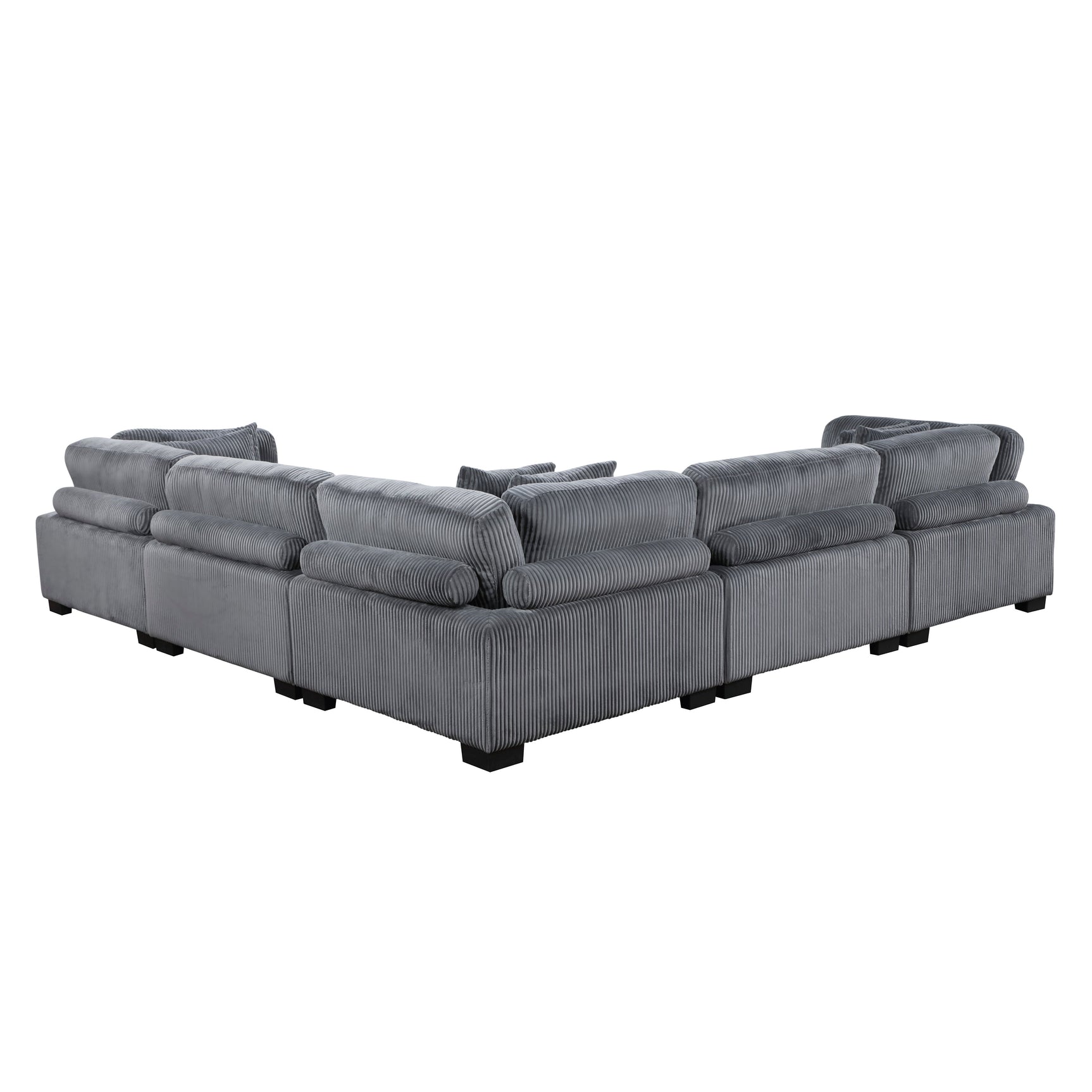 Traverse Gray 5-Piece Modular Sectional - Ornate Home