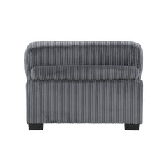 Traverse Gray 5-Piece Modular Sectional with Ottoman - Ornate Home
