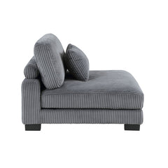 Traverse Gray 5-Piece Modular Sectional with Ottoman - Ornate Home
