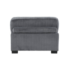 Traverse Gray 5-Piece Modular Sectional with Ottoman - Ornate Home