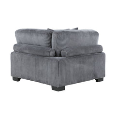 Traverse Gray 5-Piece Modular Sectional with Ottoman - Ornate Home