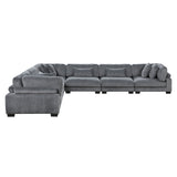 Traverse Gray  6-Piece Modular Sectional - Ornate Home