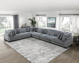 Traverse Gray  6-Piece Modular Sectional - Ornate Home