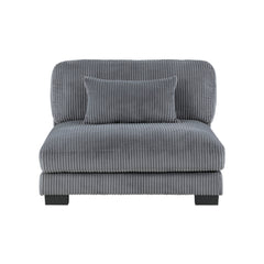 Traverse Gray 6-Piece Modular Sectional w/Ottoman - Ornate Home