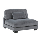 Traverse Gray 6-Piece Modular Sectional w/Ottoman - Ornate Home