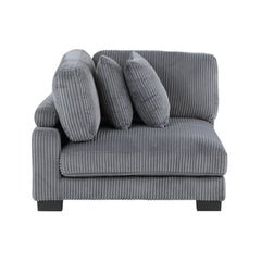 Traverse Gray 6-Piece Modular Sectional with Ottomans - Ornate Home