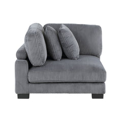 Traverse Gray 7-Piece Modular Sectional with Reversible Chaise and Ottoman - Ornate Home