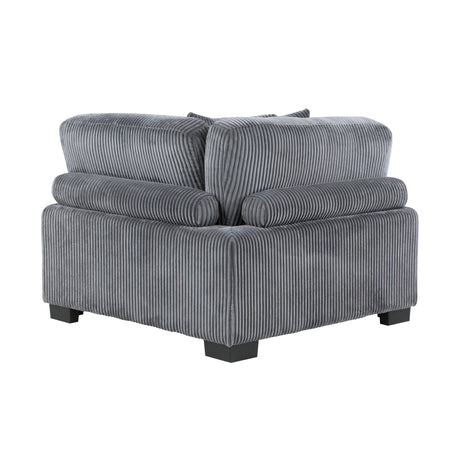Traverse Gray 7-Piece Modular Sectional with Reversible Chaise and Ottoman - Ornate Home