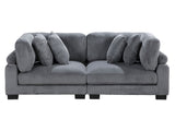 Traverse Gray Loveseat - Ornate Home