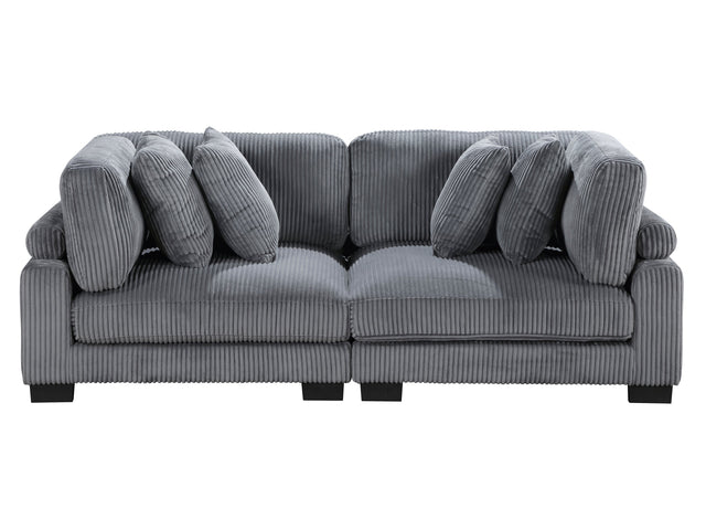 Traverse Gray Loveseat - Ornate Home