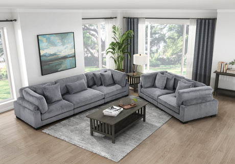 Traverse Gray Loveseat - Ornate Home