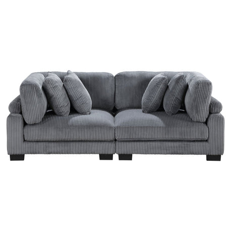 Traverse Gray Loveseat - Ornate Home