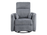 Traverse Gray Swivel Glider Reclining Chair - Ornate Home