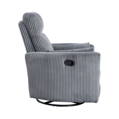 Traverse Gray Swivel Glider Reclining Chair - Ornate Home
