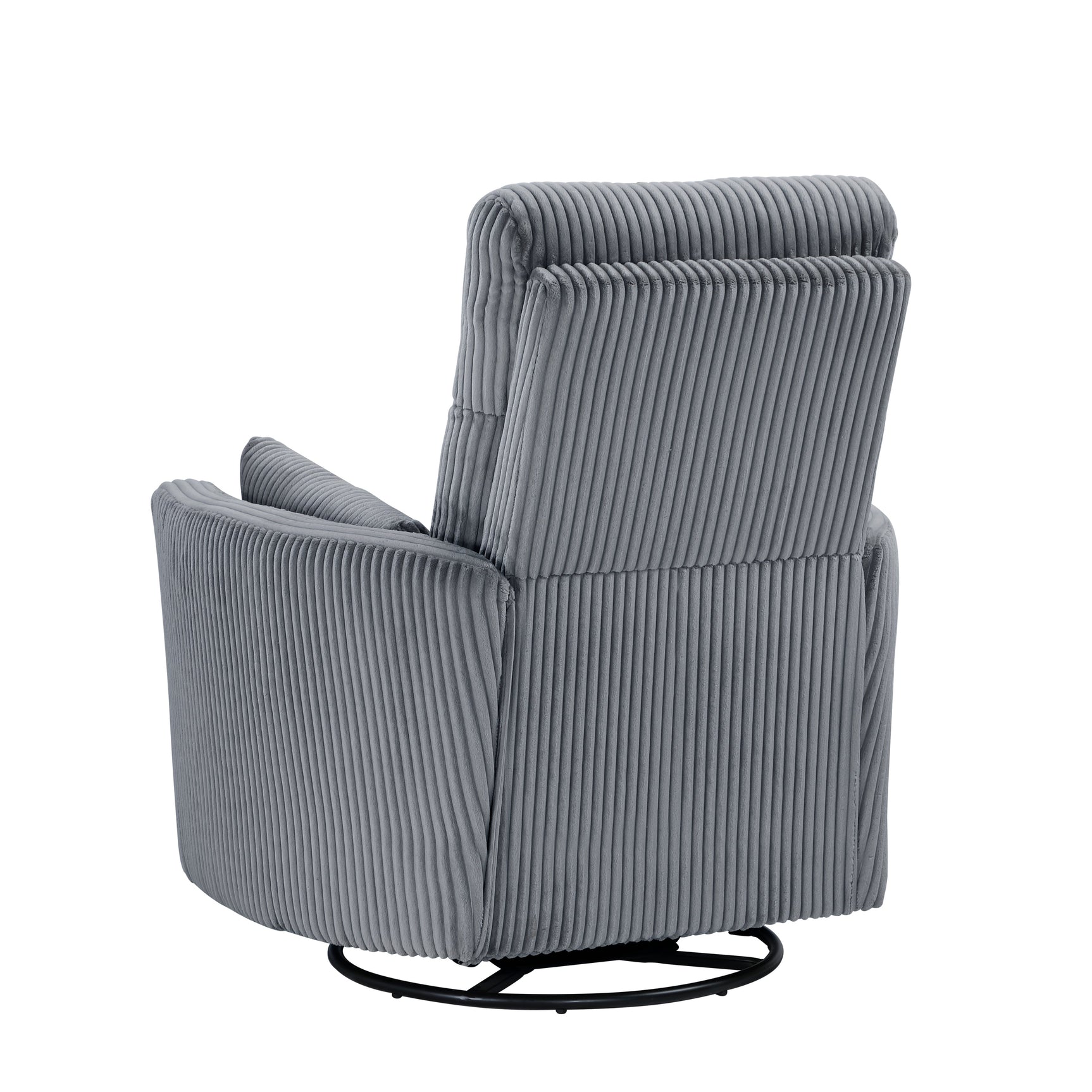 Traverse Gray Swivel Glider Reclining Chair - Ornate Home