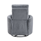 Traverse Gray Swivel Glider Reclining Chair - Ornate Home